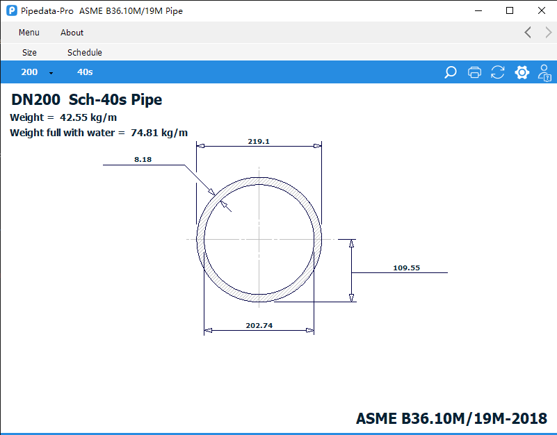 PipeData-Pro V14.0的查询结果